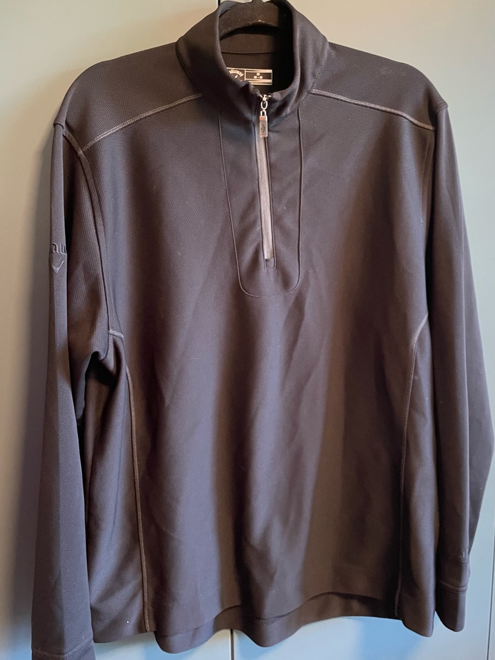 Callaway Men's Black Quarter-Zip Shirt Jacket